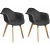 ALTOBUY STYGN - Lot De 2 Fauteuils Avec Maille Noire - Noir 1 ALTOBUY STYGN - Lot De 2 Fauteuils Avec Maille Noire - Noir -Pas Cher Fauteuil Magasin 22976856 1