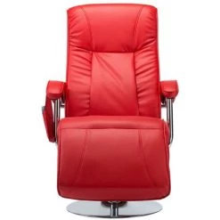 Topdeal Fauteuil De Massage Rouge Similicuir 11 Topdeal Fauteuil De Massage Rouge Similicuir -Pas Cher Fauteuil Magasin 23078559 5