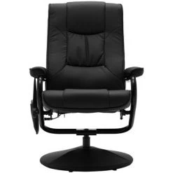 Topdeal Fauteuil De Massage Avec Repose-pied Noir Similicuir 10 Topdeal Fauteuil De Massage Avec Repose-pied Noir Similicuir -Pas Cher Fauteuil Magasin 23080123 4