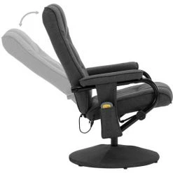 Topdeal Fauteuil De Massage Avec Repose-pied Gris Foncé Tissu 11 Topdeal Fauteuil De Massage Avec Repose-pied Gris Foncé Tissu -Pas Cher Fauteuil Magasin 23080165 5