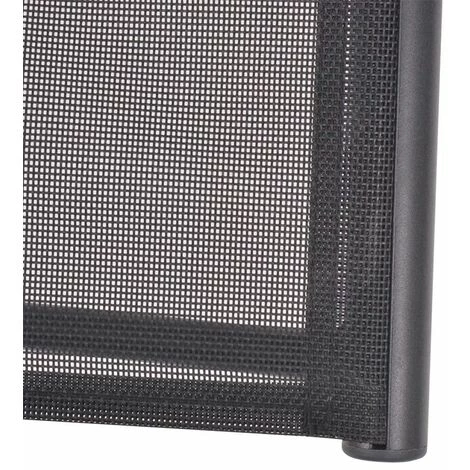 ASUPERMALL Chaise Inclinable De Terrasse Aluminium Et Textilene Noir 4 ASUPERMALL Chaise Inclinable De Terrasse Aluminium Et Textilene Noir – Image 2