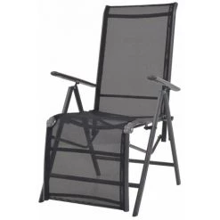 ASUPERMALL Chaise Inclinable De Terrasse Aluminium Et Textilene Noir 9 ASUPERMALL Chaise Inclinable De Terrasse Aluminium Et Textilene Noir -Pas Cher Fauteuil Magasin 23186778 3