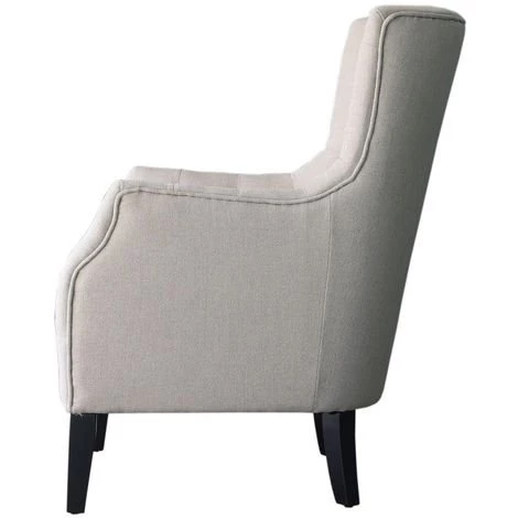 HABITAT ET JARDIN Fauteuil Scandinave Tissu "Duchesse" - 76 X 83 X 100,5 Cm - Beige 5 HABITAT ET JARDIN Fauteuil Scandinave Tissu "Duchesse" - 76 X 83 X 100,5 Cm - Beige – Image 3