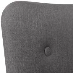 ASUPERMALL Fauteuil Avec Repose-pied Gris Tissu -Pas Cher Fauteuil Magasin 23398563 5