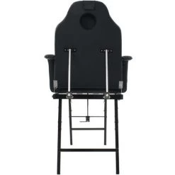 Topdeal Fauteuil De Massage Pour Traitement Facial Simili-cuir Noir -Pas Cher Fauteuil Magasin 23525070 4