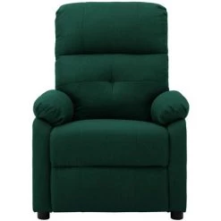 Fauteuil De Massage Tissu Vert Foncé VidaXL 8 Fauteuil De Massage Tissu Vert Foncé VidaXL -Pas Cher Fauteuil Magasin 23633892 2