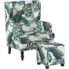 BELIANI Fauteuil En Tissu Blanc - Blanc 1 BELIANI Fauteuil En Tissu Blanc - Blanc -Pas Cher Fauteuil Magasin 23725477 1