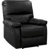 HABITAT ET JARDIN Fauteuil Relax "Lincoln" - 90 X 89 X 103 Cm - Noir