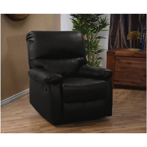 HABITAT ET JARDIN Fauteuil Relax "Lincoln" - 90 X 89 X 103 Cm - Noir 4 HABITAT ET JARDIN Fauteuil Relax "Lincoln" - 90 X 89 X 103 Cm - Noir – Image 2