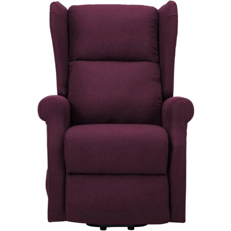 Fauteuil De Massage Inclinable Tissu Violet VidaXL 6 Fauteuil De Massage Inclinable Tissu Violet VidaXL – Image 4