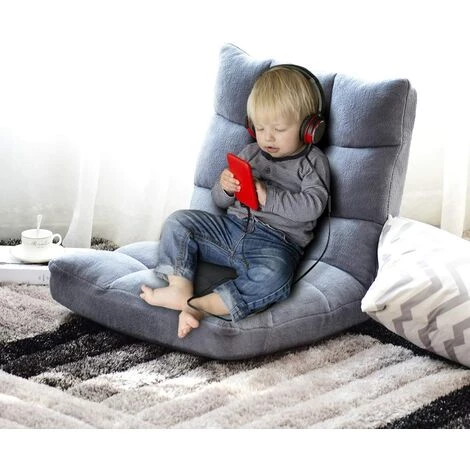 COSTWAY Canapé Paresseux, Tatami Pliable Chaise, 105 X 56 X 15 CM (Gris) 3 COSTWAY Canapé Paresseux, Tatami Pliable Chaise, 105 X 56 X 15 CM (Gris)