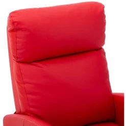 VidaXL Fauteuil De Massage Inclinable Similicuir Rouge - Rouge -Pas Cher Fauteuil Magasin 23989673 5