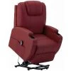 Fauteuil Inclinable Similicuir Rouge Bordeaux VidaXL