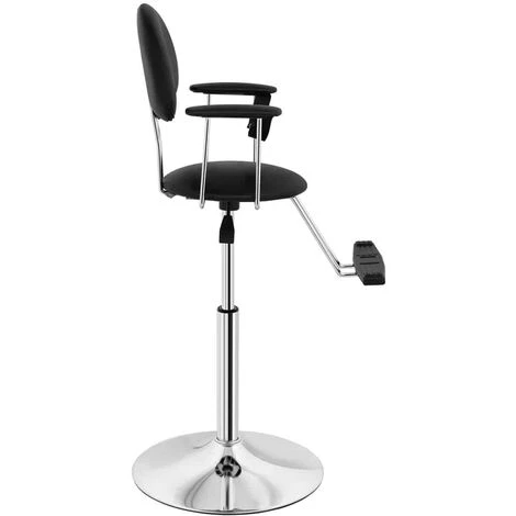 PHYSA Fauteuil Barbier Pour Enfant Fauteuil Coiffure Chaise Fauteuil Coiffeur Pvc Noir - Noir 5 PHYSA Fauteuil Barbier Pour Enfant Fauteuil Coiffure Chaise Fauteuil Coiffeur Pvc Noir - Noir – Image 3