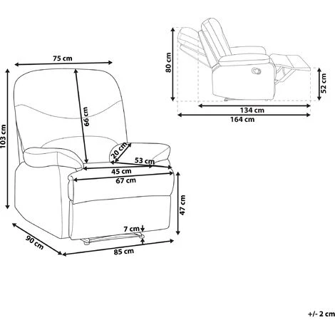 BELIANI Fauteuil De Relaxation En Velours Jaune - Jaune 5 BELIANI Fauteuil De Relaxation En Velours Jaune - Jaune – Image 3