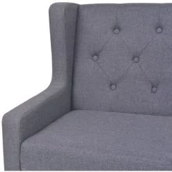 YOUTHUP Fauteuil Gris Tissu - Gris 10 YOUTHUP Fauteuil Gris Tissu - Gris -Pas Cher Fauteuil Magasin 24524087 4