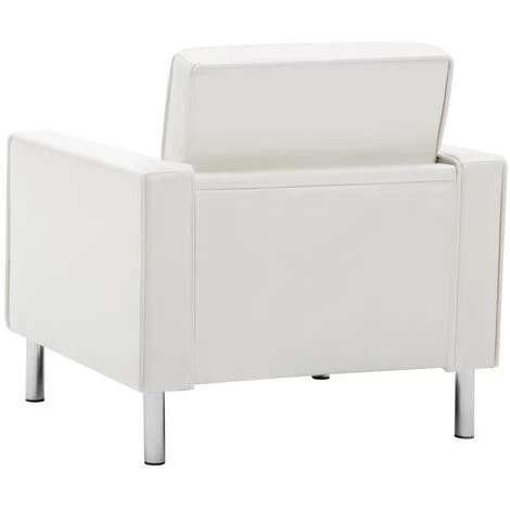 YOUTHUP Fauteuil Blanc Similicuir - Blanc 7 YOUTHUP Fauteuil Blanc Similicuir - Blanc – Image 5