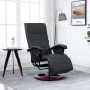 YOUTHUP Fauteuil TV Pivotant Noir Similicuir - Noir -Pas Cher Fauteuil Magasin 24525924 1
