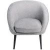 INTEMPORA Fauteuil Bureau, Chambre, Salon Confortable Tissus Gris Pied Bois 73x67x76cm - GRIS CHINE/NOIR 2 INTEMPORA Fauteuil Bureau, Chambre, Salon Confortable Tissus Gris Pied Bois 73x67x76cm - GRIS CHINE/NOIR -Pas Cher Fauteuil Magasin 24928755 1