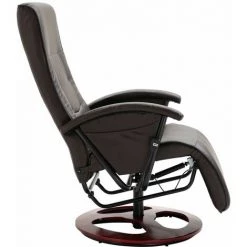 Hommoo Fauteuil TV Pivotant Marron Similicuir HDV14074 10 Hommoo Fauteuil TV Pivotant Marron Similicuir HDV14074 -Pas Cher Fauteuil Magasin 25074635 4