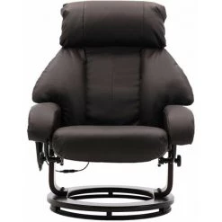 Hommoo Fauteuil De Massage TV Marron Similicuir HDV14216 -Pas Cher Fauteuil Magasin 25074743 5