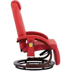 Hommoo Fauteuil De Massage TV Rouge Similicuir HDV14259 10 Hommoo Fauteuil De Massage TV Rouge Similicuir HDV14259 -Pas Cher Fauteuil Magasin 25074810 4