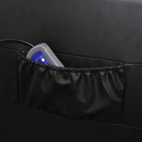 Hommoo Fauteuil De Massage Noir Similicuir HDV08914 4 Hommoo Fauteuil De Massage Noir Similicuir HDV08914 – Image 2