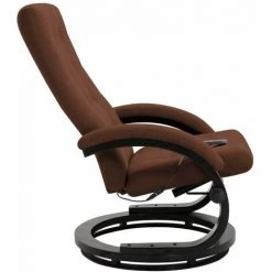 Hommoo Fauteuil De Massage Avec Repose-pieds Marron Tissu En Daim HDV14095 -Pas Cher Fauteuil Magasin 25376169 5