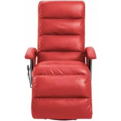 Hommoo Fauteuil De Massage TV Rouge Similicuir HDV14109 9 Hommoo Fauteuil De Massage TV Rouge Similicuir HDV14109 -Pas Cher Fauteuil Magasin 25376197 3