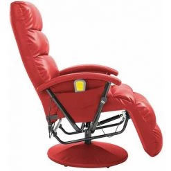 Hommoo Fauteuil De Massage TV Rouge Similicuir HDV14109 10 Hommoo Fauteuil De Massage TV Rouge Similicuir HDV14109 -Pas Cher Fauteuil Magasin 25376197 4