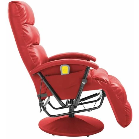Hommoo Fauteuil De Massage TV Rouge Similicuir HDV14109 6 Hommoo Fauteuil De Massage TV Rouge Similicuir HDV14109 – Image 4