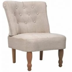 Hommoo Chaises En Style Fran?ais 2 Pcs Cr豕me Tissu HDV08151 10 Hommoo Chaises En Style Fran?ais 2 Pcs Cr豕me Tissu HDV08151 -Pas Cher Fauteuil Magasin 25376688 4