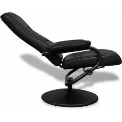 Hommoo Fauteuil TV Avec Repose-pied Noir Similicuir HDV08784 9 Hommoo Fauteuil TV Avec Repose-pied Noir Similicuir HDV08784 -Pas Cher Fauteuil Magasin 25376830 3
