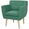 Hommoo Fauteuil Vert Tissu HDV10281 2 Hommoo Fauteuil Vert Tissu HDV10281 -Pas Cher Fauteuil Magasin 25376958 1