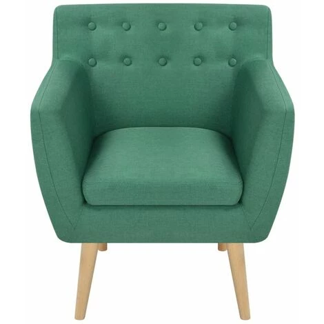 Hommoo Fauteuil Vert Tissu HDV10281 5 Hommoo Fauteuil Vert Tissu HDV10281 – Image 3