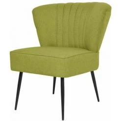 Hommoo Chaise De Cocktail Vert Tissu HDV10298