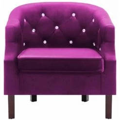 Hommoo Fauteuil Violet Velours HDV12925 9 Hommoo Fauteuil Violet Velours HDV12925 -Pas Cher Fauteuil Magasin 25377166 3