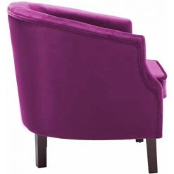Hommoo Fauteuil Violet Velours HDV12925 10 Hommoo Fauteuil Violet Velours HDV12925 -Pas Cher Fauteuil Magasin 25377166 4
