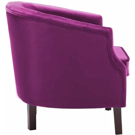 Hommoo Fauteuil Violet Velours HDV12925 6 Hommoo Fauteuil Violet Velours HDV12925 – Image 4