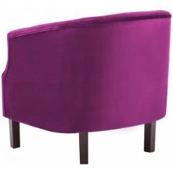 Hommoo Fauteuil Violet Velours HDV12925 11 Hommoo Fauteuil Violet Velours HDV12925 -Pas Cher Fauteuil Magasin 25377166 5