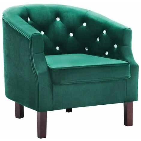 Hommoo Fauteuil Vert Velours HDV12926 3 Hommoo Fauteuil Vert Velours HDV12926