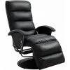 Hommoo Fauteuil Inclinable TV Noir Similicuir HDV14098