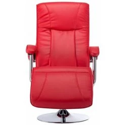 Hommoo Fauteuil TV Rouge Similicuir HDV14127 -Pas Cher Fauteuil Magasin 25377478 4