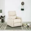 Hommoo Fauteuil TV Cr豕me Tissu HDV14220 -Pas Cher Fauteuil Magasin 25377671 1