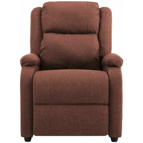Hommoo Fauteuil Inclinable TV Marron Tissu HDV14231 7 Hommoo Fauteuil Inclinable TV Marron Tissu HDV14231 – Image 5