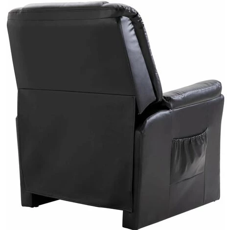 Hommoo Chaise Inclinable Noir Similicuir HDV14324 6 Hommoo Chaise Inclinable Noir Similicuir HDV14324 – Image 4