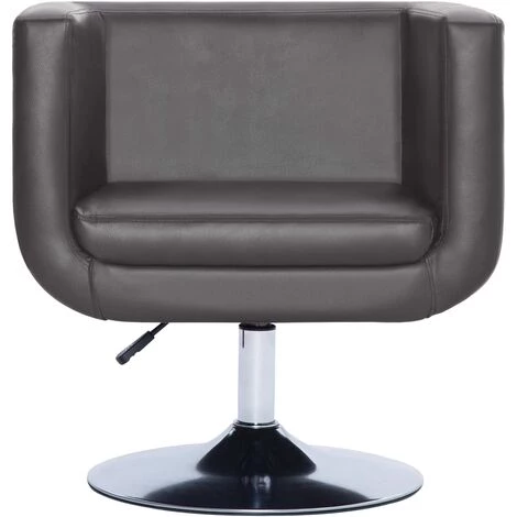 Hommoo Fauteuil Pivotant Gris Similicuir HDV23404 7 Hommoo Fauteuil Pivotant Gris Similicuir HDV23404 – Image 5