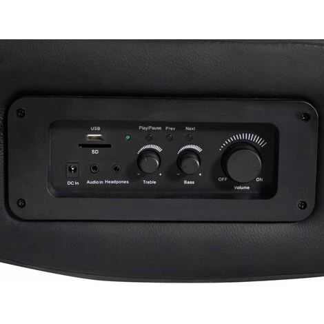 Hommoo Fauteuil A Bascule A Enceinte Noir Et Bleu Similicuir HDV08977 7 Hommoo Fauteuil A Bascule A Enceinte Noir Et Bleu Similicuir HDV08977 – Image 5