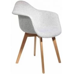 ALTOBUY STYGN - Lot De 4 Fauteuils Avec Maille Grise - Gris -Pas Cher Fauteuil Magasin 25541522 2