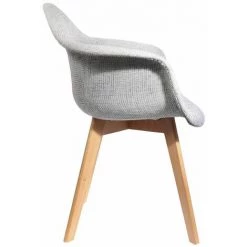 ALTOBUY STYGN - Lot De 4 Fauteuils Avec Maille Grise - Gris -Pas Cher Fauteuil Magasin 25541522 4